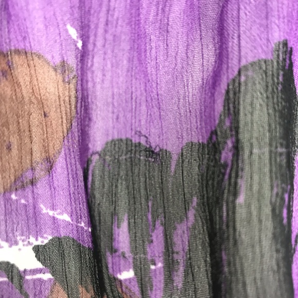 Dynamite Strapless Floral Maxi Dress Purple Orange White Summer Large - Picture 11 of 16